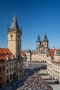 View of Old Town Square (Starom?stskÃ© nÃ¡m?stÃ­ ) A square in the Old Town quarter of Prague Royalty Free Stock Photo